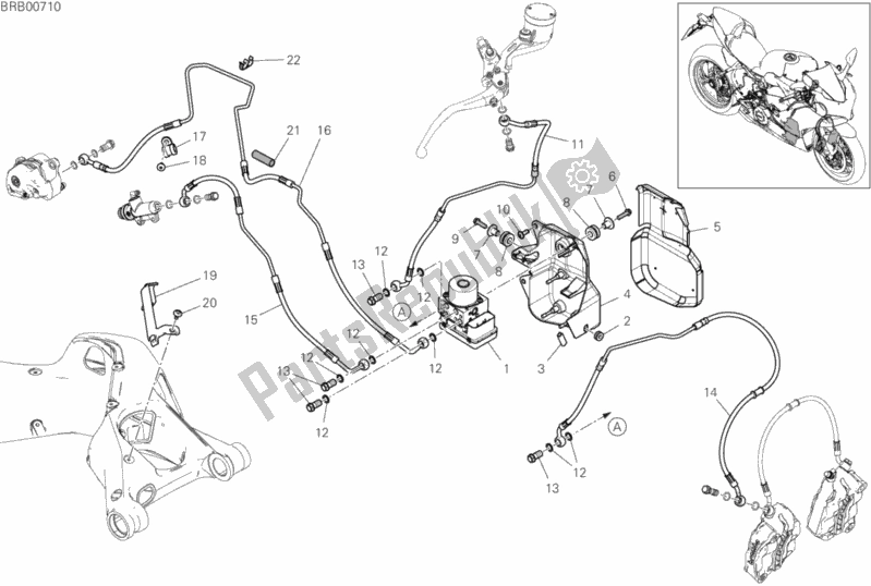 Todas las partes para Sistema De Frenos Abs de Ducati Superbike Panigale 25 Anniversario 916 USA 1100 2020